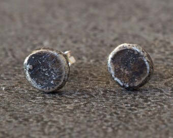 Sterling silver stud earrings-Small earrings- Dainty silver earrings-Handmade silver earrings-Sterling silver earrings-Silver studs-Recycled