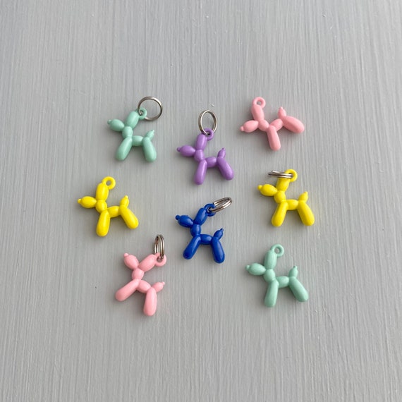 Colorful Balloon Dog Charm: Fun Keychain, Lanyard, or Backpack Accessory