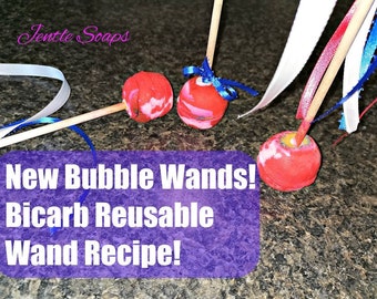 Baking Soda Reusable Bubble Wand Recipe