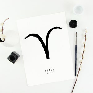 Printable Aries Zodiac Sign Instant Download