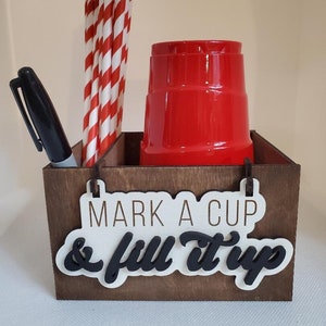 Perfect For Parties – Cup Holder with Marker Slot