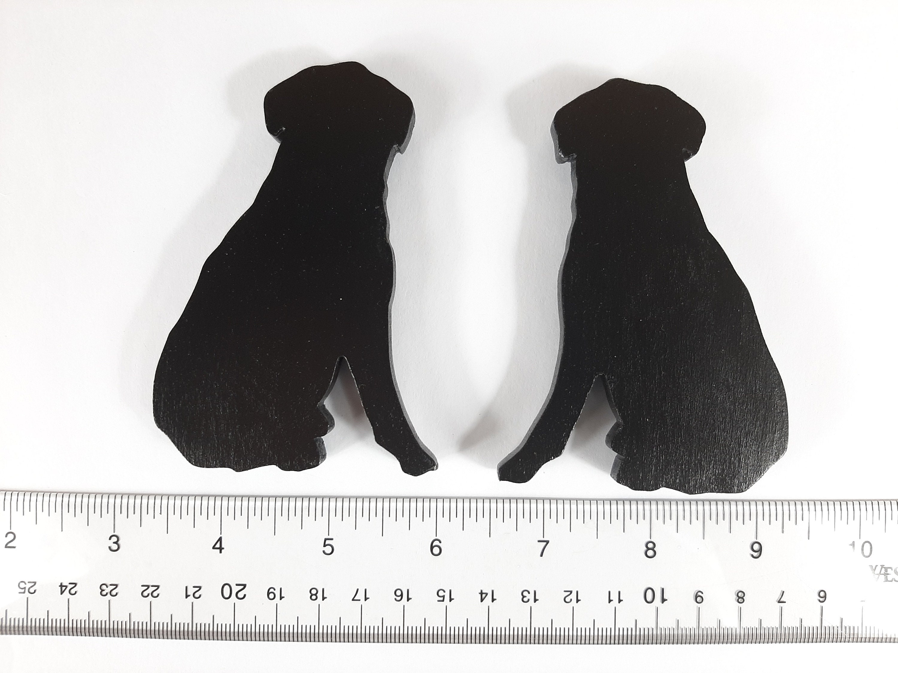 Set of 2 Black Lab Large Black Lab Kitchen Etsy