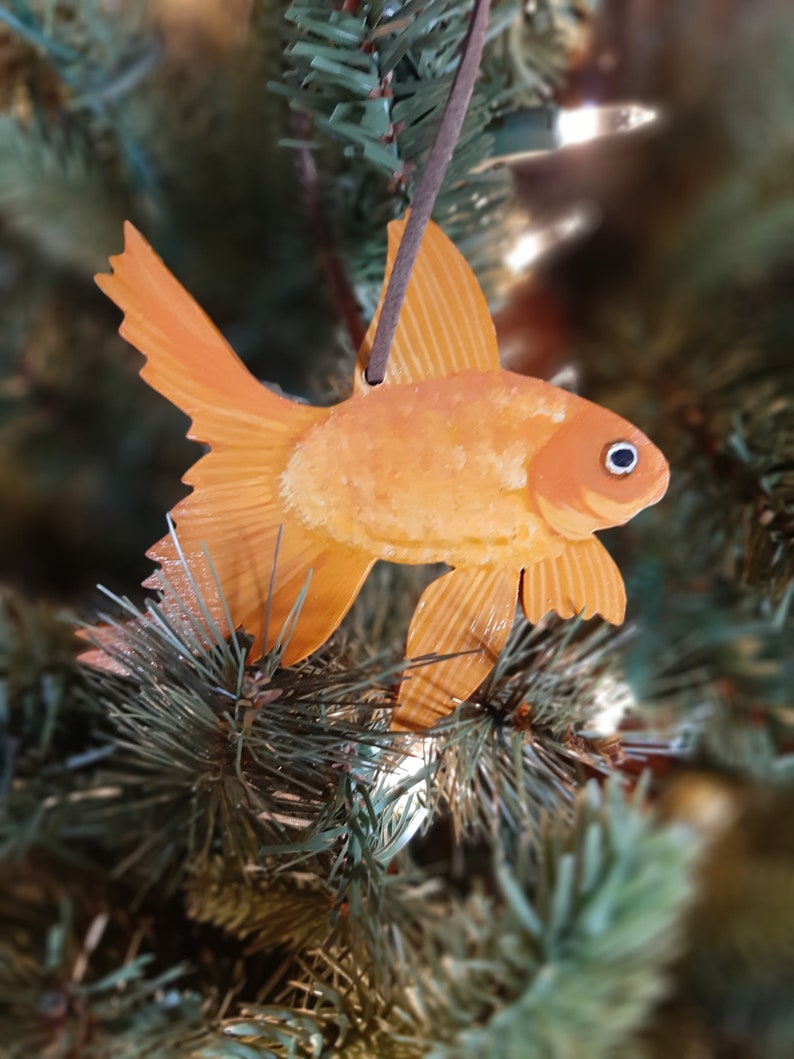 Goldfish Ornament Fantail Goldfish Ornament Fantail Goldfish Etsy