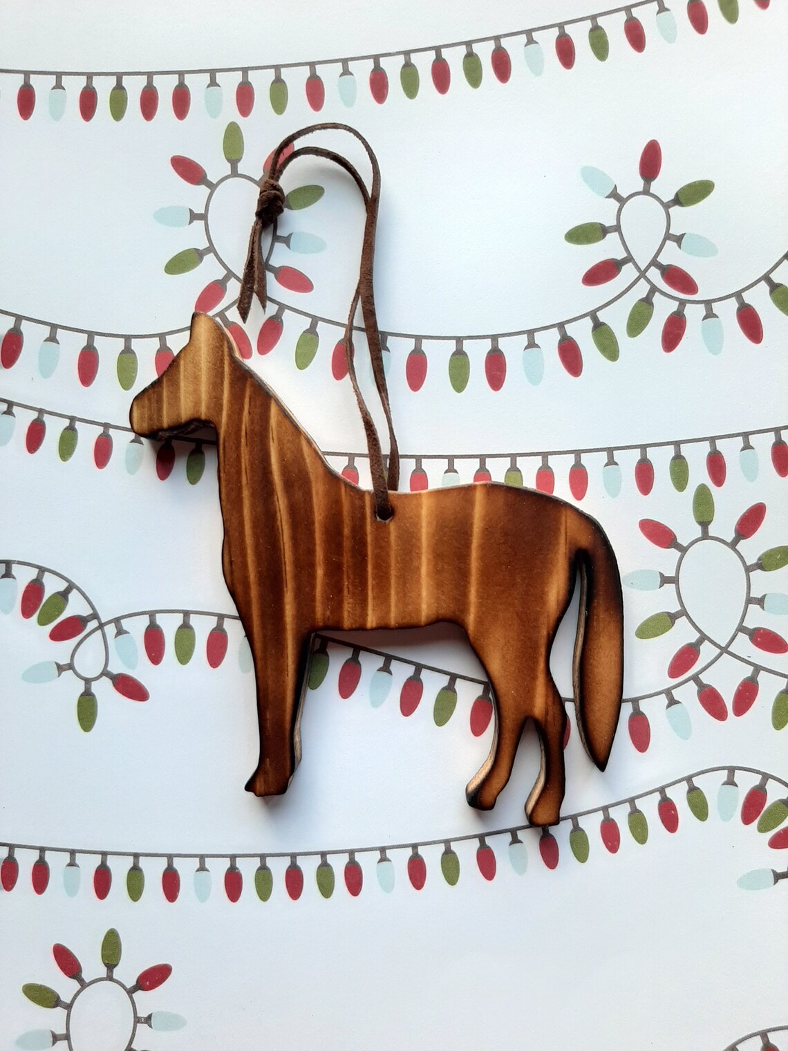 Horse Ornament Wood Horse Christmas Ornament Rustic Horse Etsy
