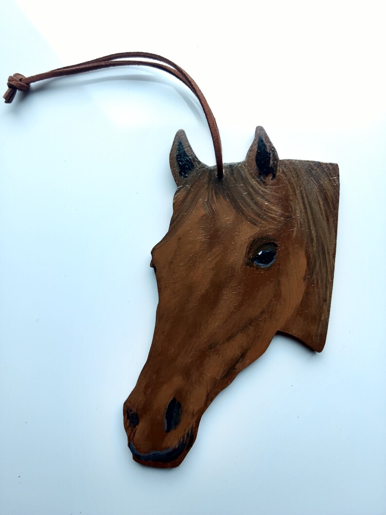 Horse Head Ornament Large Horse Christmas Ornament Horse Etsy