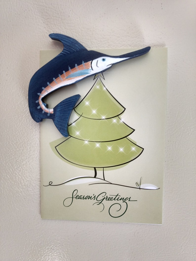 Blue Marlin Magnet Large Blue Marlin Kitchen Magnet Gamefish Magnet Marlin Decor Blue Marlin Gift Blue Marlin Magnet Personalized