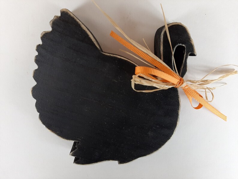 Primitive Chunky Wood Turkey Wood Turkey Decor Thanksgiving Etsy