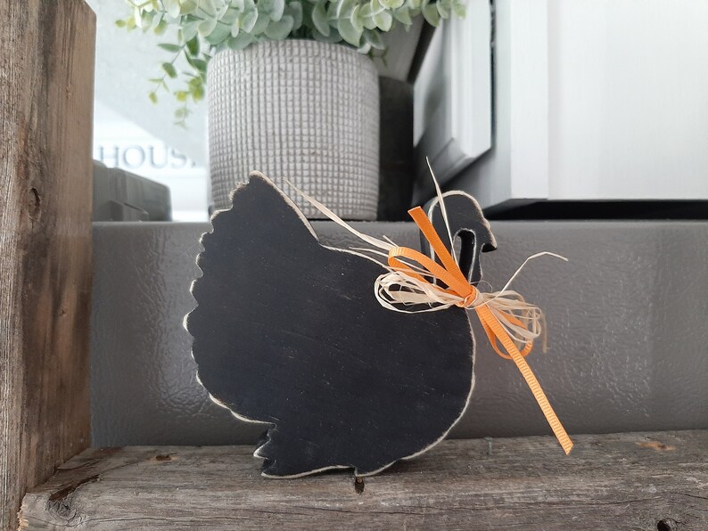 Primitive Chunky Wood Turkey Wood Turkey Decor Thanksgiving Etsy