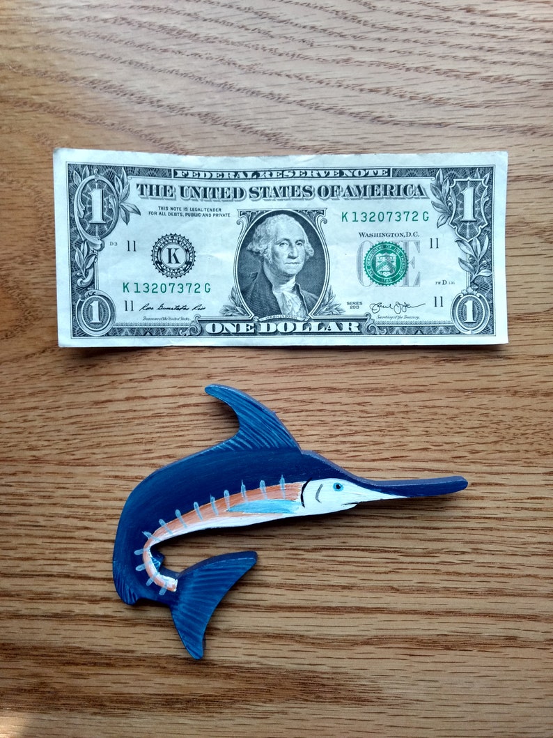 Blue Marlin Magnet Large Blue Marlin Kitchen Magnet Gamefish Magnet Marlin Decor Blue Marlin Gift Blue Marlin Magnet Personalized