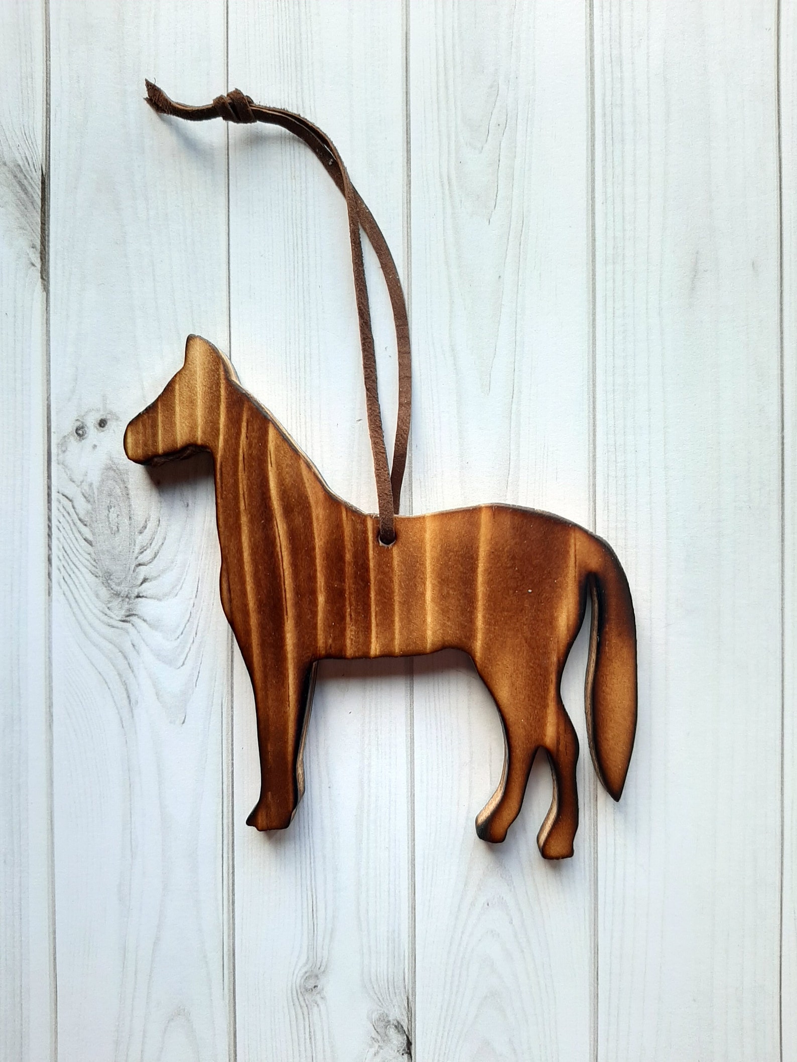 Horse Ornament Wood Horse Christmas Ornament Rustic Horse Etsy