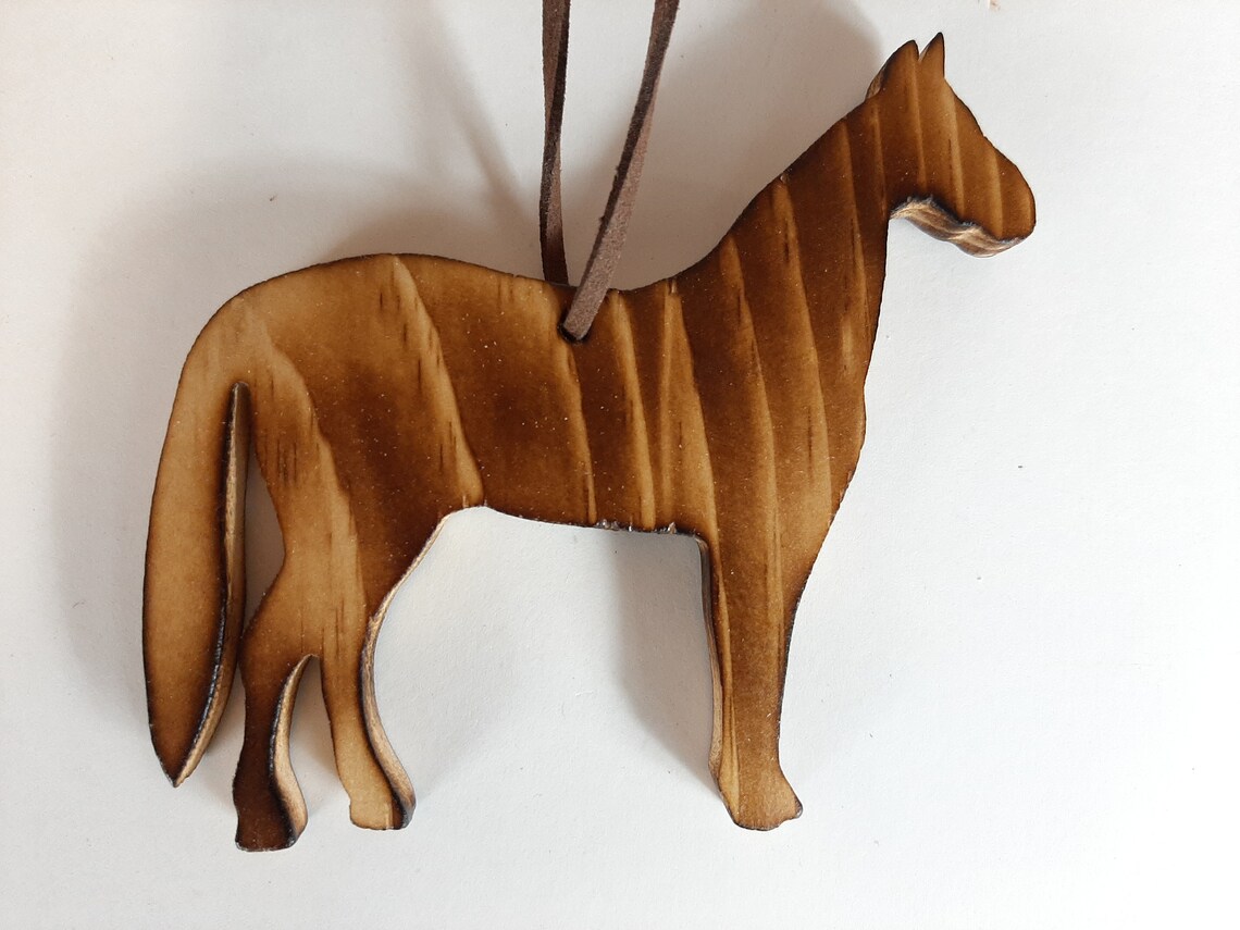 Horse Ornament Wood Horse Christmas Ornament Rustic Horse Etsy