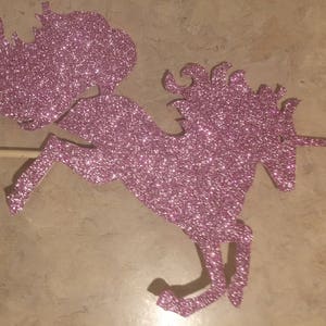 Unicorn cake or cupcake toppers image 2