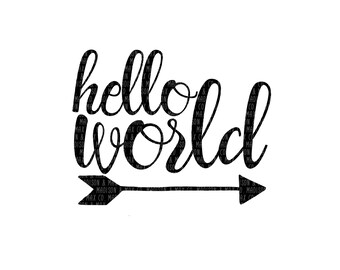 Hello World Png Etsy