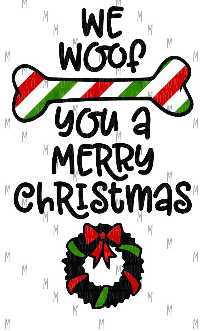 Christmas SVG Dog Christmas Christmas Tree Decal Tree - Etsy Ireland