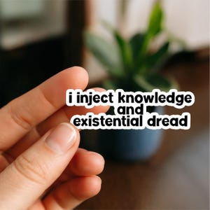 I inject knowledge and dread | Nurse Stickers, Funny nurse gifts, nursing stickers, Nursing Student Stickers, Nursing School
