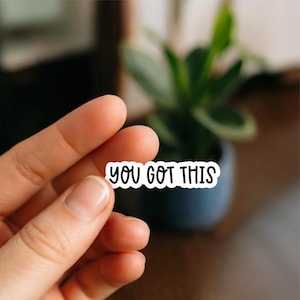 You Got This | Motivational Stickers | Positive Quotes | Mental Health | Self Love | Inspirational | Uplifting | Stickers