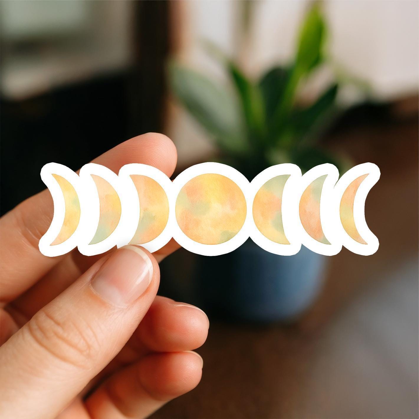 Celestial Moon Phases Sticker • Boho Witchy Vinyl Decal • Astrology ...