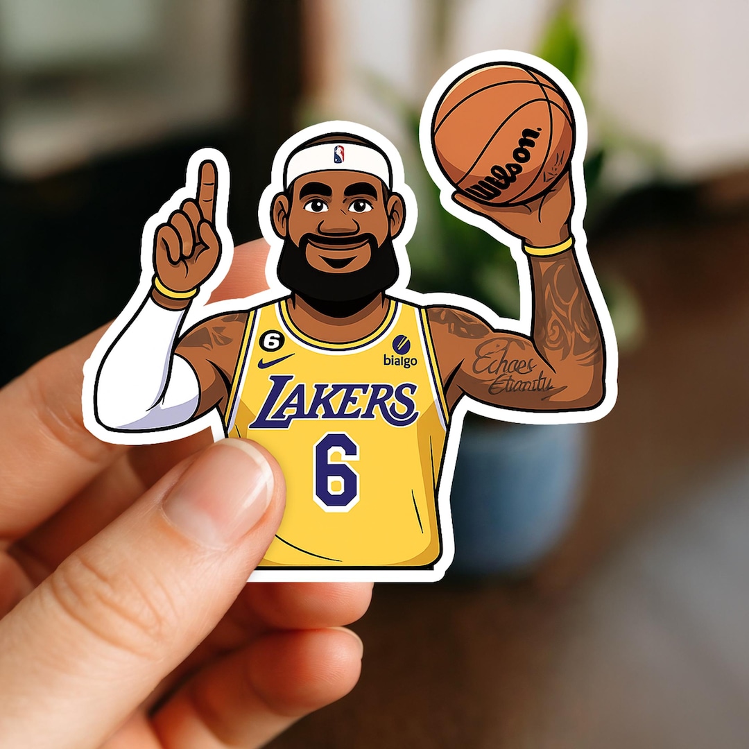 Lebron James Waterproof Sticker, Glossy, Vinyl Sticker, Funny Stickers ...