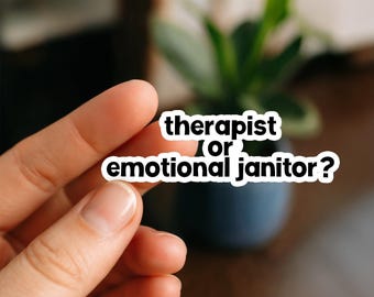Therapist Sticker, Psych Student Sticker | Funny Psychiatry Gift | Mental Health Vinyl Sticker for Therapists, Psych Majors, Med Students
