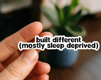 Built Differently Sticker, Funny Engineering Stickers for Engineers, STEM Students, Tech Nerds, Robotics Fans, Coders & Future Engineers