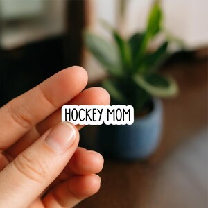 Hockey Mom Waterproof Sticker, Sports Quote Decal, Funny Hockey Lover Vinyl Sticker, Hockey Life Waterproof Sticker Gift