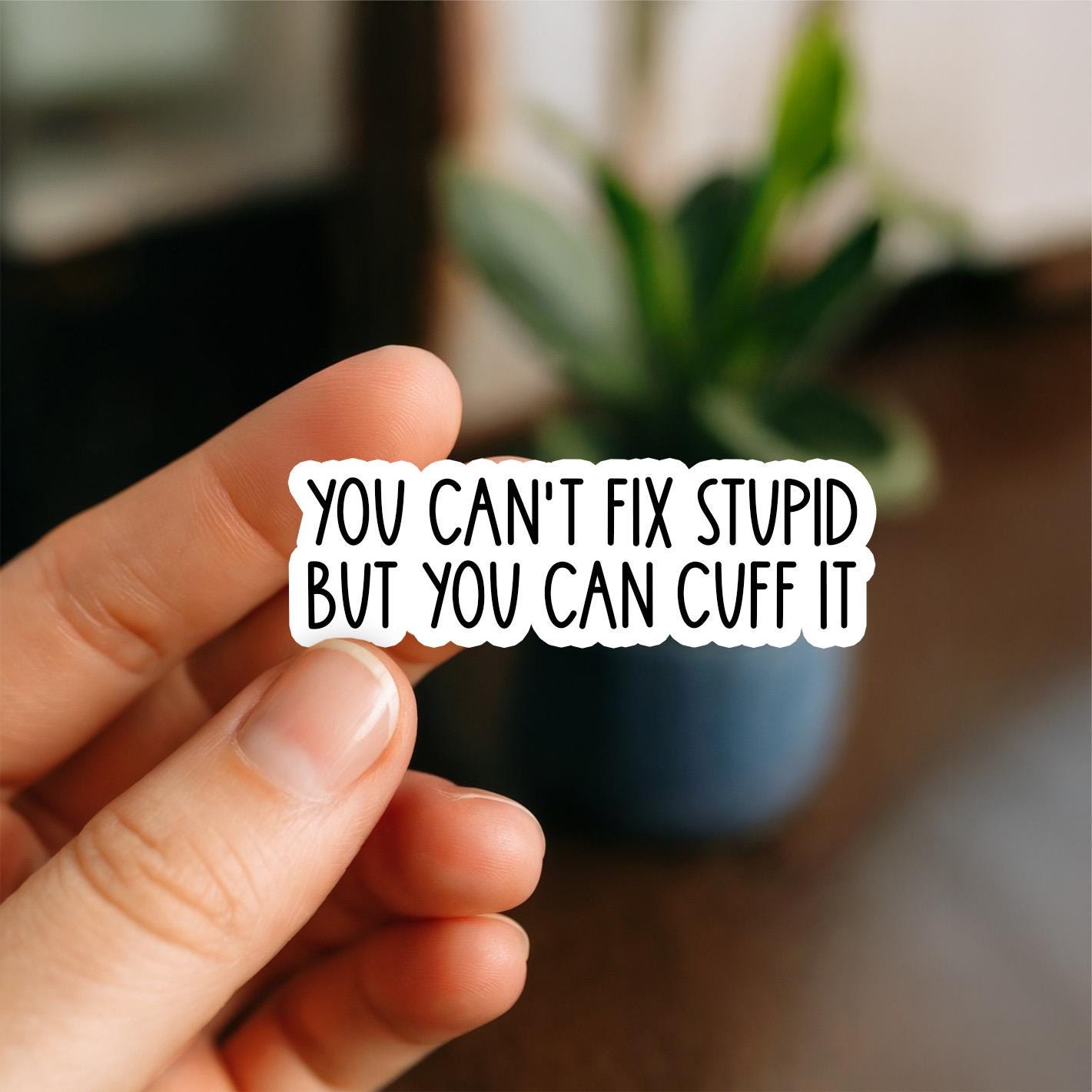 You Cant Fix Stupid Hard Hat Sticker You Cant Fix Stupid Hard Hat Sticker