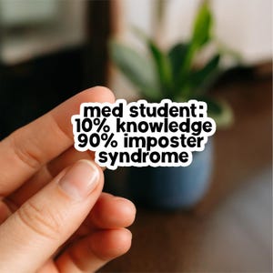 Med Student Funny Sticker | Doctor Stickers, Funny doctor gift, DR stickers, med school Student Sticker, doctor gift, Funny doctor gift
