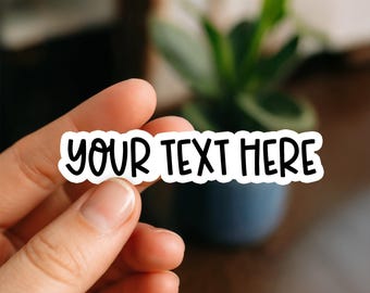 Custom Vinyl Sticker • Personalized Glossy Waterproof Stickers • Weatherproof, Car, Laptop, Water Bottle, Kindle Stickers
