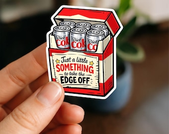 Diet Coke Cigarettes Meme Sticker | Funny Soda Lover Vinyl Decal