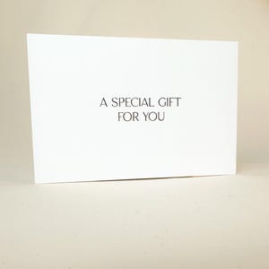 A Special Gift for you Karte  | Geschenkgutschein Karte | Grußkarte | Dankekarte | Postkarte |