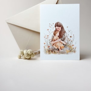 Mutter-Kind-Karte, Karte für Mutter, Beste Mama, Mama Liebe, Danke sagen Karte, Geschenk zum Muttertag, Mutter Tochter, Tante Nichte