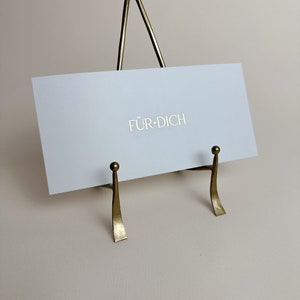DIN Lang Karte "Für Dich" mit Goldfolienveredelung Weihnachten Weihnachtskarte Für Dich