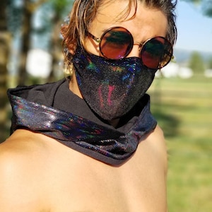 Men’s Festival Hooded Scarf Cardigan – Men's Rave Gothic Morris