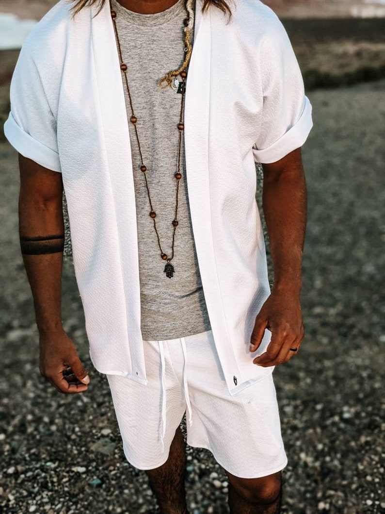 Men's Kimono Rave Kimono Men's Kimono & Short Set Etsy