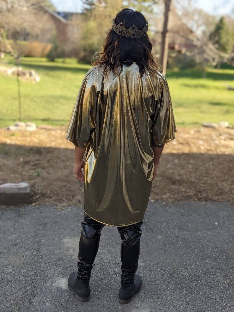 Men's Rave Kimono Gold Kimono Festival Cloak Festival Etsy