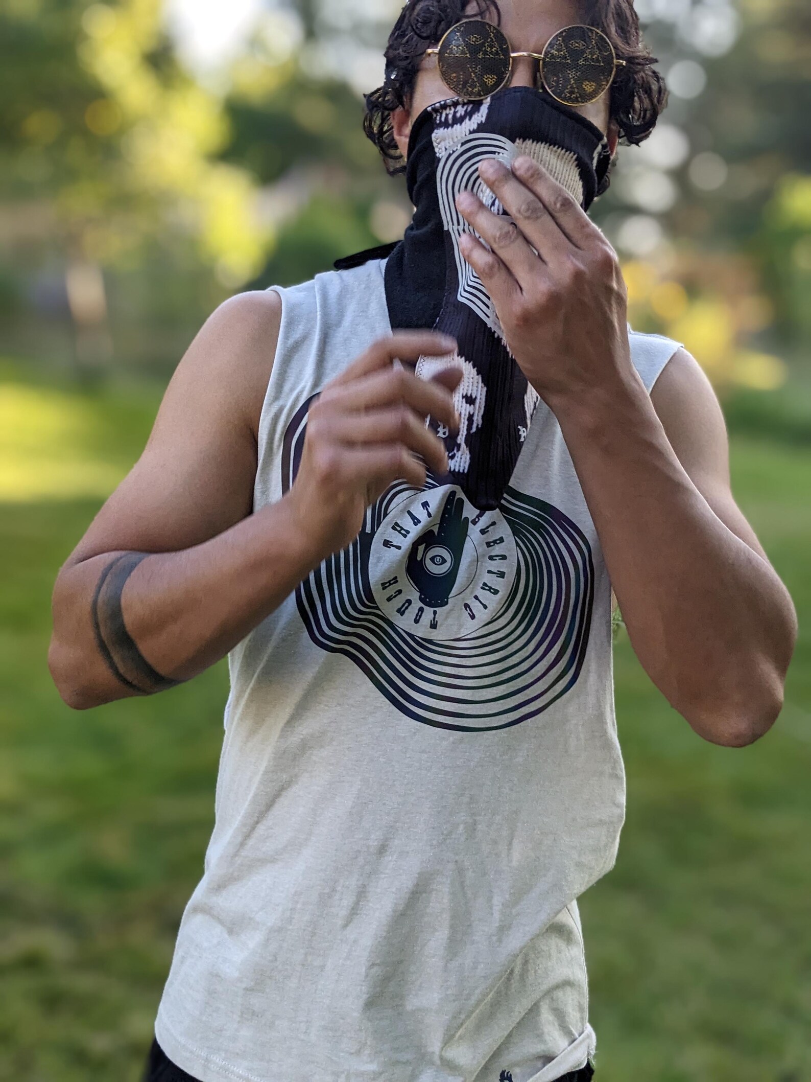 Reflective Graphic Cut off Shirt - Etsy