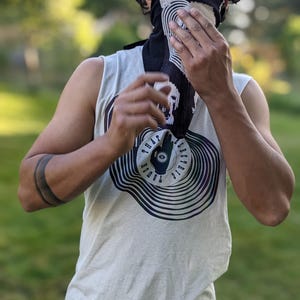 Reflective Graphic Cut off Shirt - Etsy