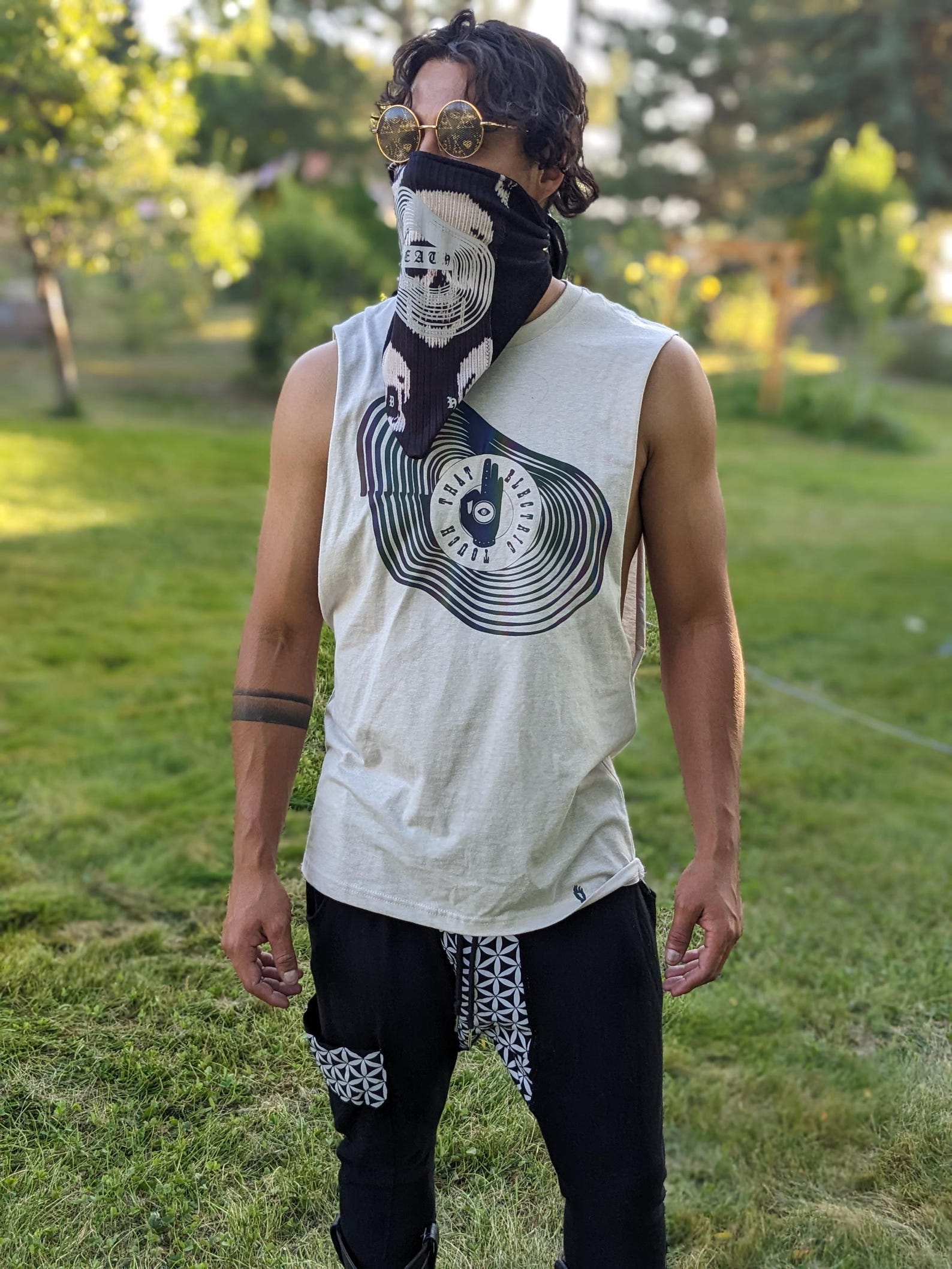 Reflective Graphic Cut off Shirt - Etsy