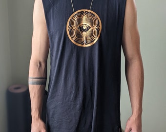 Mystic Ouroboros Eye Cut Off Muscle Tank