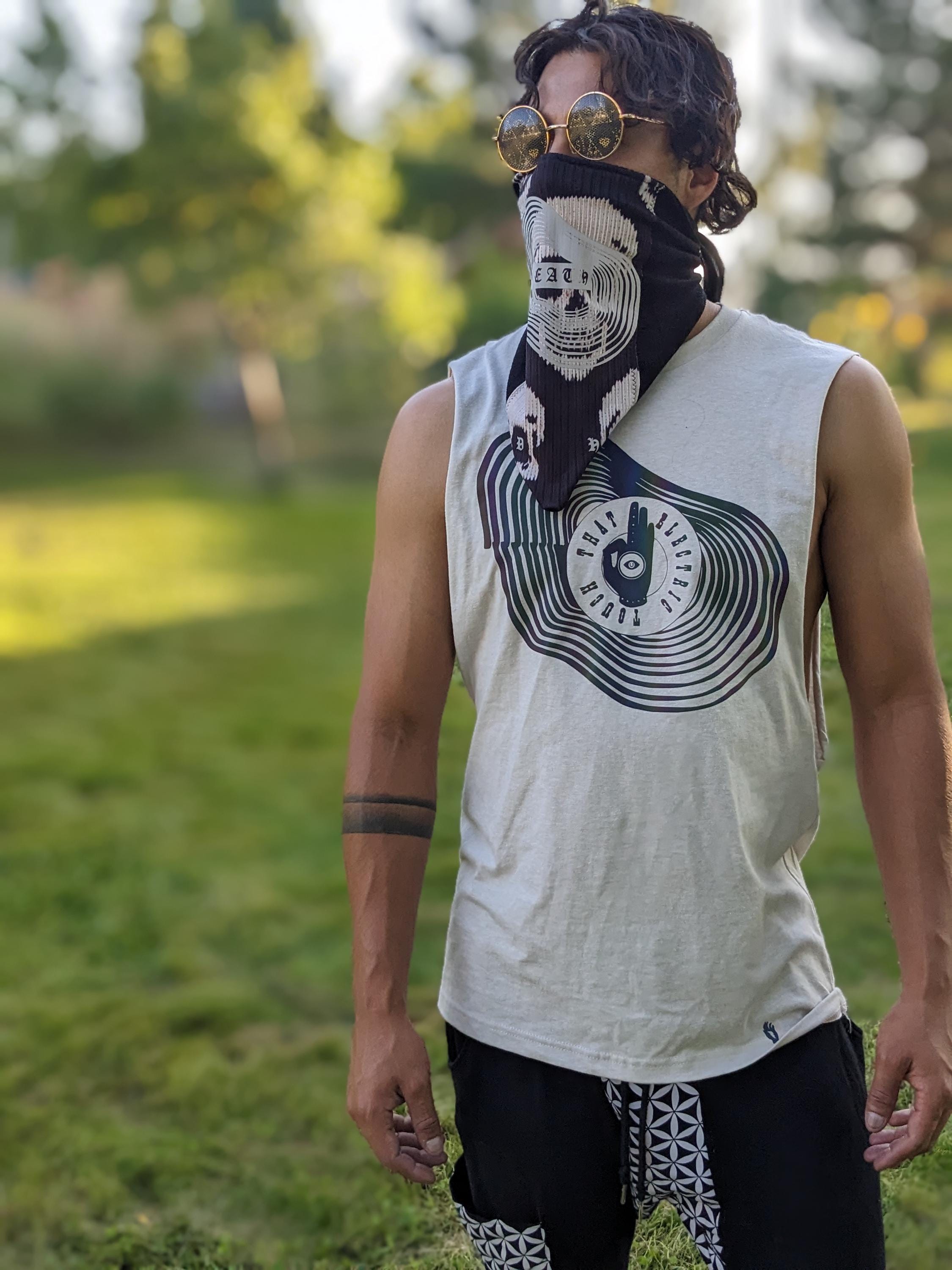 Reflective Graphic Cut off Shirt - Etsy