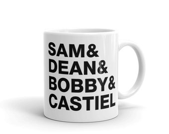 Supernatural Names Mug | SPNFamily, Coffee and Pie Mug