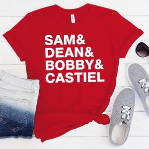 Supernatural Names T-Shirt | SPN Family, Sam and Dean Winchester, Supernatural Shirt