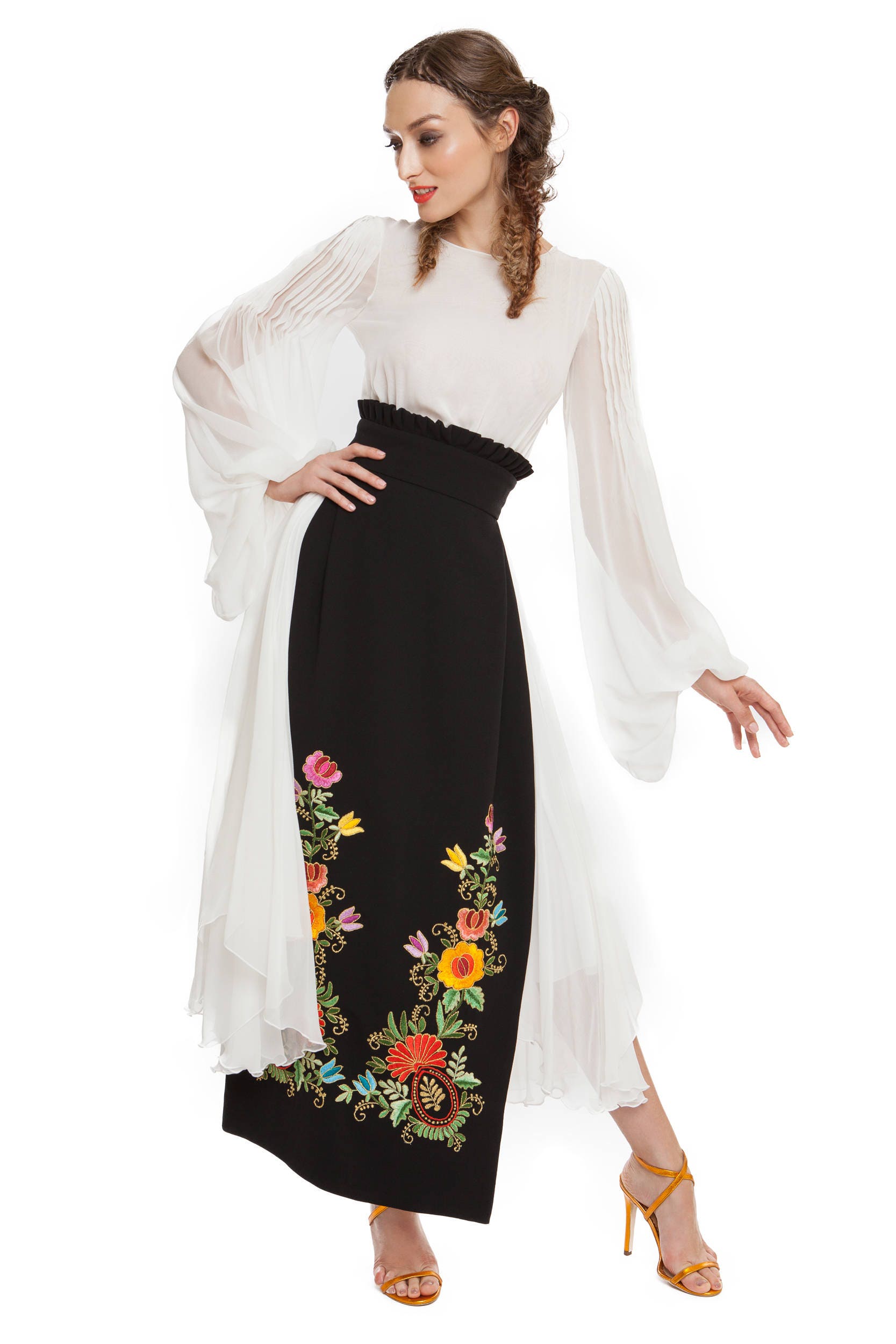 boho chiffon kleid
