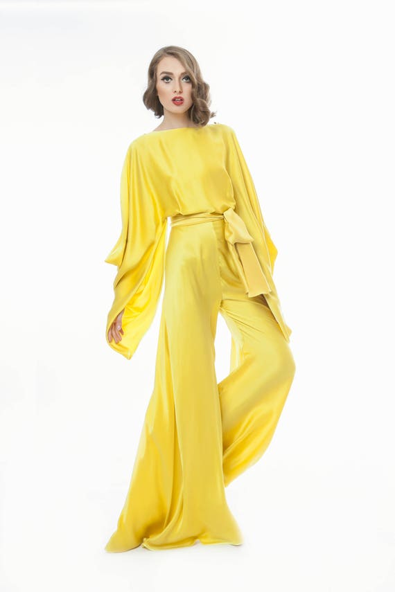 satin silk jumpsuit