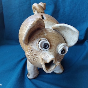 Vintage Studio Pottery Piggy Bank by Baalbergen