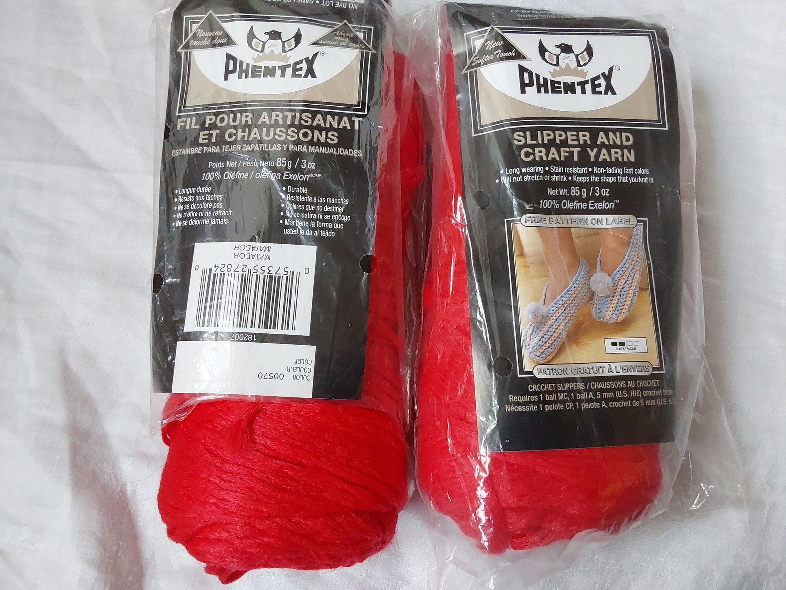Choice of Phentex Olefine Olefin Yarn Red Black Brown Yellow Teal 13 ...
