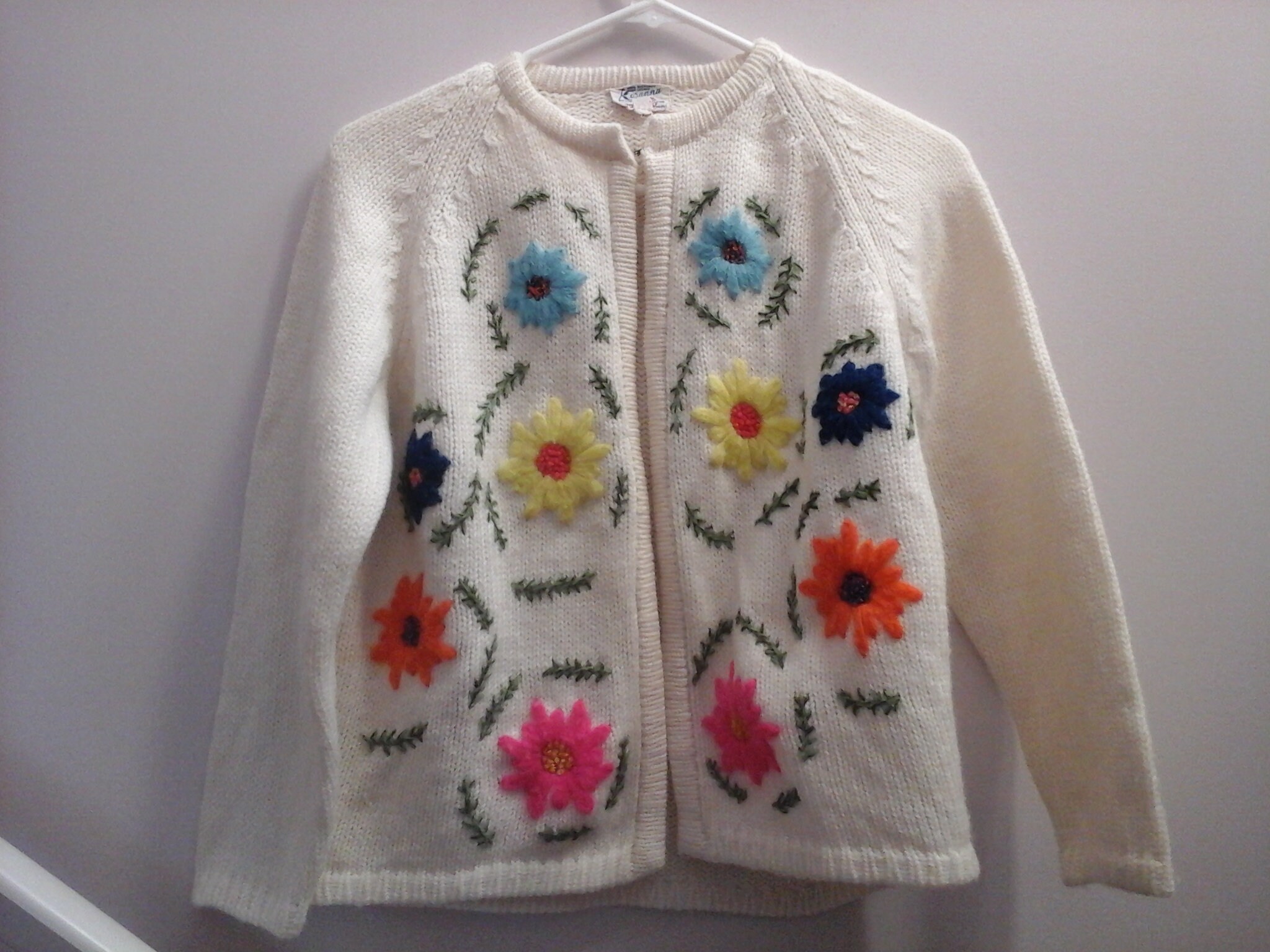 70s Floral Cardigan - Etsy Canada