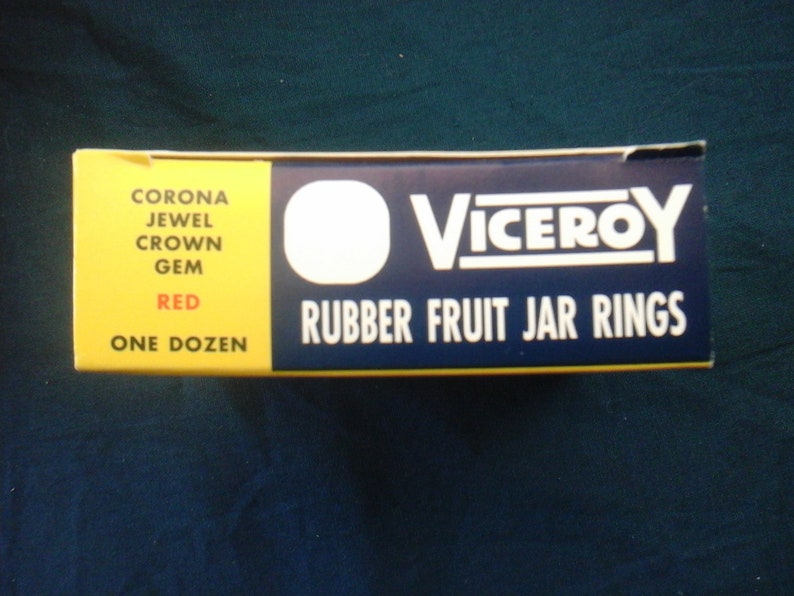 Vintage Viceroy Red Rubber Fruit Jar Rings Box of 12 for Etsy