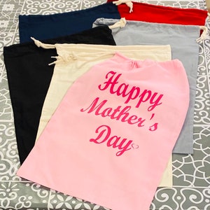 Personalised Drawstring Bag-Personalised Gift-Unique Gift-Cotton bag-Any wording