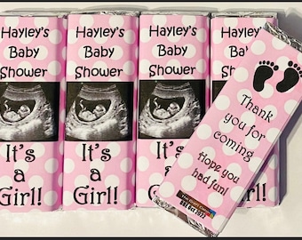 Personalised Baby Shower Chocolate Bars-Party Favours/Fillers-ANY THEME AVAILABLE-Party Bags-Thank You for Coming-Baby Shower Gift